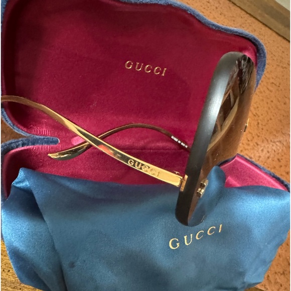 Gucci oversized  rimless sunglasses - Picture 5 of 8